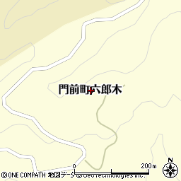 石川県輪島市門前町六郎木周辺の地図