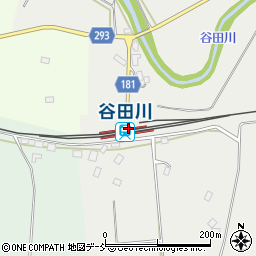 谷田川駅周辺の地図