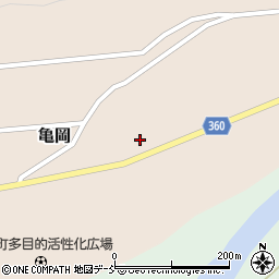 福島県南会津郡只見町亀岡周辺の地図