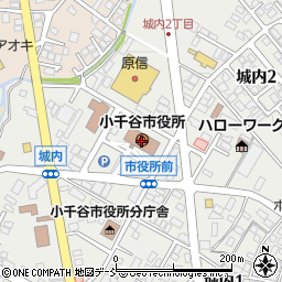小千谷市　市役所福祉課・社会福祉事務所周辺の地図