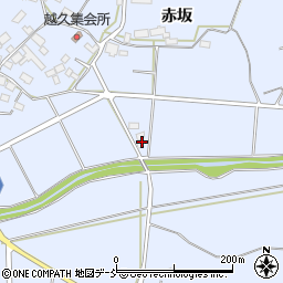 福島県須賀川市越久梅田周辺の地図