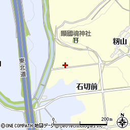 福島県須賀川市森宿石切前周辺の地図