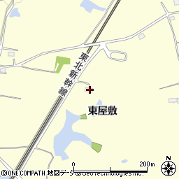 福島県須賀川市森宿東屋敷周辺の地図