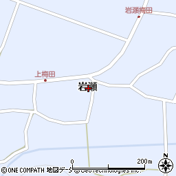 福島県須賀川市梅田岩瀬周辺の地図