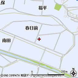 福島県須賀川市越久春日前周辺の地図
