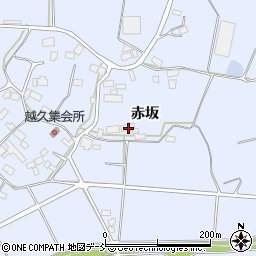 福島県須賀川市越久赤坂周辺の地図