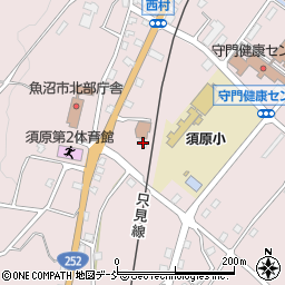 小須原集落センター周辺の地図