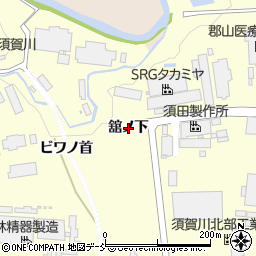 福島県須賀川市森宿舘ノ下周辺の地図