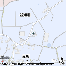 福島県須賀川市越久谷知畑周辺の地図
