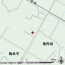 福島県郡山市田村町岩作（梅木平）周辺の地図