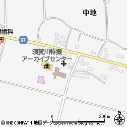 福島県須賀川市柱田中地15周辺の地図