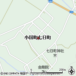 新潟県長岡市小国町七日町周辺の地図