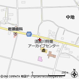 須賀川市役所　岩瀬学校給食センター周辺の地図