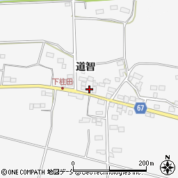 福島県須賀川市柱田道智61周辺の地図