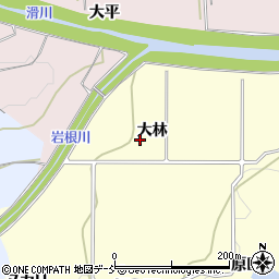 福島県須賀川市森宿大林周辺の地図