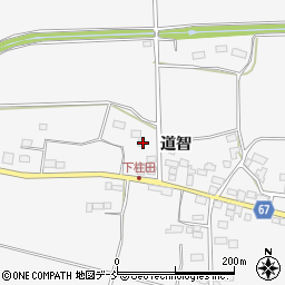 福島県須賀川市柱田道智57周辺の地図