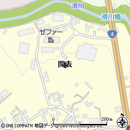 福島県須賀川市森宿関表周辺の地図