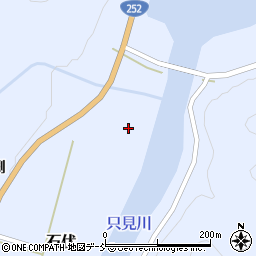福島県南会津郡只見町石伏上中島周辺の地図