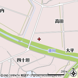 福島県須賀川市仁井田大平周辺の地図