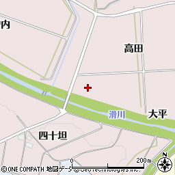 福島県須賀川市仁井田（大平）周辺の地図