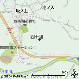 福島県郡山市田村町岩作四十坦周辺の地図