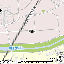 福島県須賀川市仁井田（前田）周辺の地図