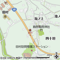 福島県郡山市田村町岩作周辺の地図