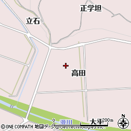 福島県須賀川市仁井田（高田）周辺の地図
