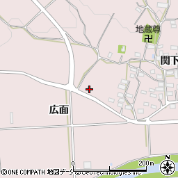 福島県須賀川市仁井田広面周辺の地図