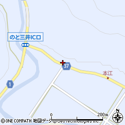 石川県輪島市三井町本江イ周辺の地図