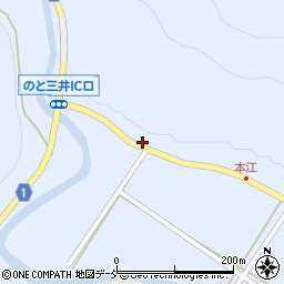 石川県輪島市三井町（本江イ）周辺の地図