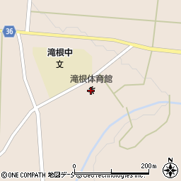 田村市滝根体育館周辺の地図