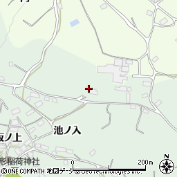 福島県郡山市田村町岩作古道周辺の地図