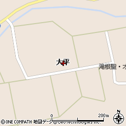 福島県田村市滝根町神俣大平周辺の地図
