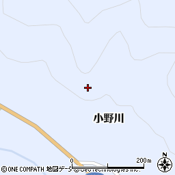 福島県大沼郡昭和村小野川周辺の地図