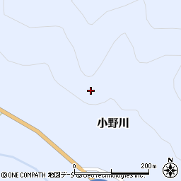 福島県昭和村（大沼郡）小野川周辺の地図