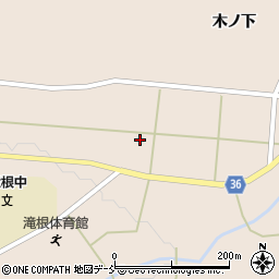 福島県田村市滝根町神俣（金屋）周辺の地図