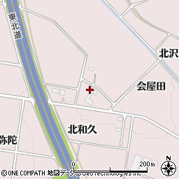 福島県須賀川市仁井田（北和久）周辺の地図