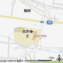 須賀川市立白方小学校周辺の地図