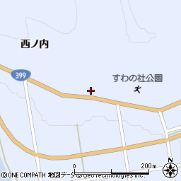 福島県双葉郡川内村下川内町尻周辺の地図