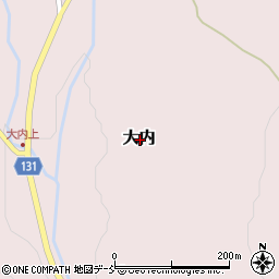 福島県南会津郡下郷町大内周辺の地図