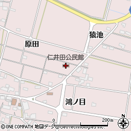 須賀川市仁井田市民サービスセンター周辺の地図