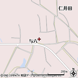 福島県須賀川市仁井田与六周辺の地図