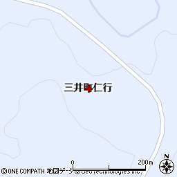石川県輪島市三井町仁行周辺の地図
