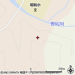 福島県大沼郡昭和村下中津川堂ノ沢周辺の地図