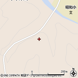 福島県大沼郡昭和村下中津川馬木場周辺の地図