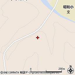 福島県昭和村（大沼郡）下中津川（馬木場）周辺の地図