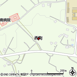 福島県須賀川市滑川西町周辺の地図