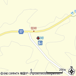 「道の駅」桜峠公衆トイレ周辺の地図