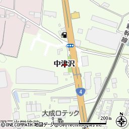 福島県須賀川市滑川中津沢周辺の地図